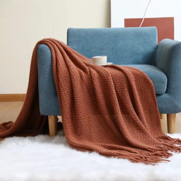 Knitted Throw Blanket