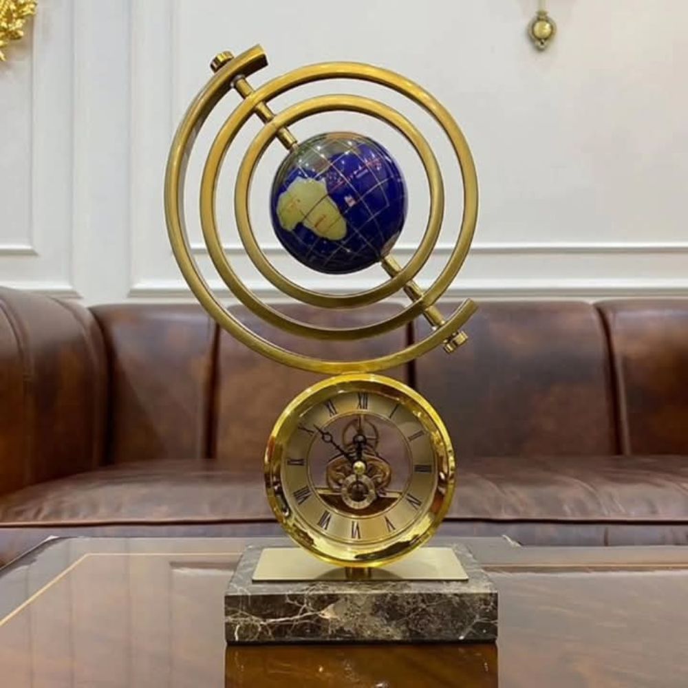 Marble base Globe decor