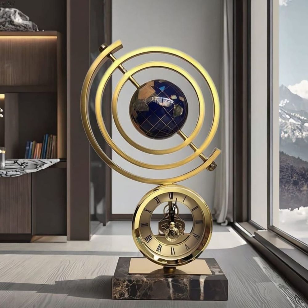 Marble base Globe decor