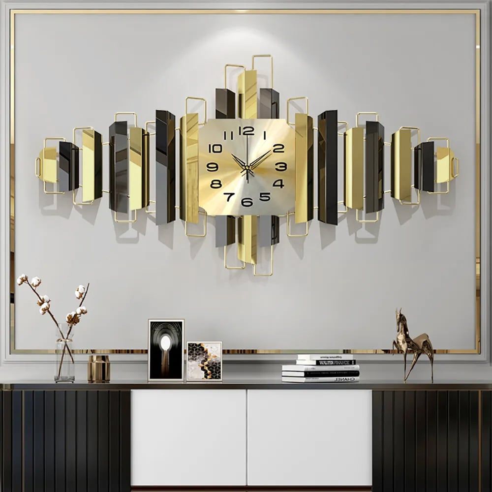 Modern Metallic Wall Clock