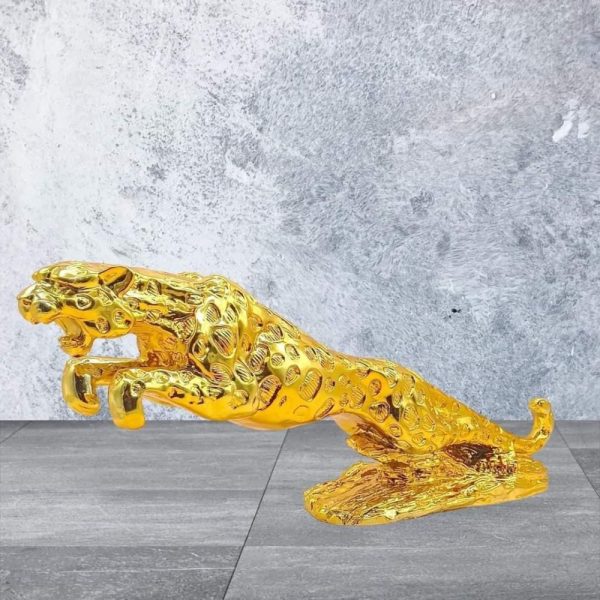 Resin Gold Jaguar