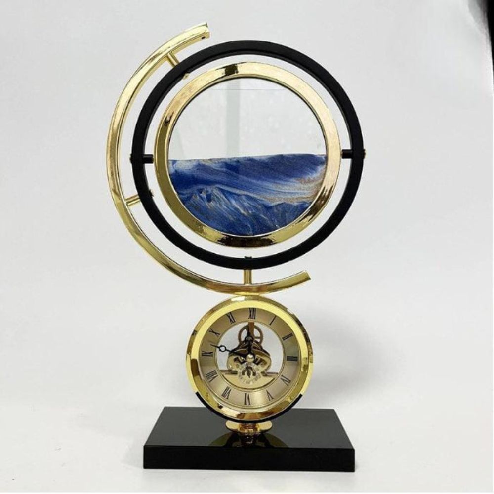 Sand Dropping Art Table Clock