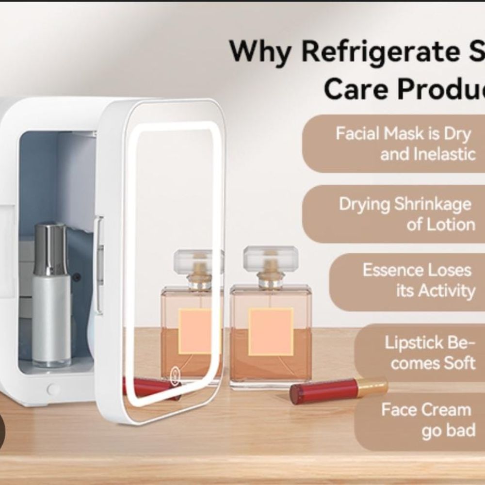 Skincare fridge