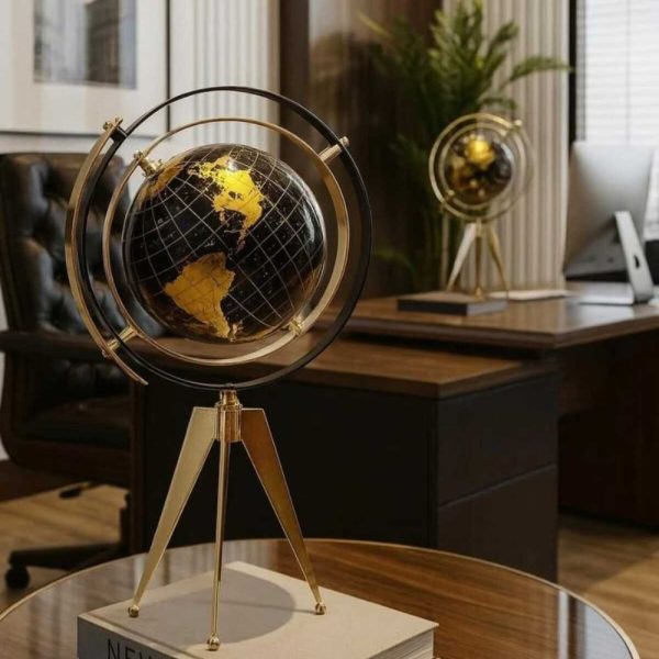 Tripod Globe Decor