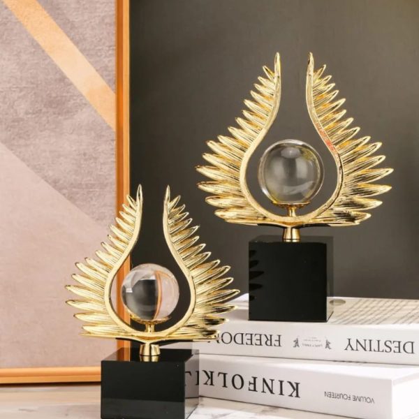 Wing and Crystal Ball Decor